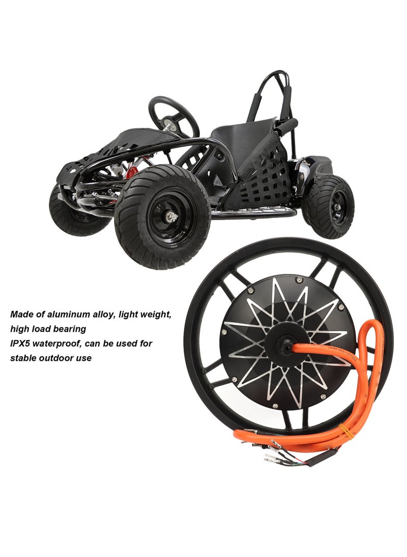 14 Inch Hub Motor 48v/72v 1000/5000w High Power Brushless Disc Brake Hub Motor for Electric Motorcycle Elecric Bike