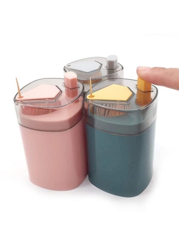 CHIVYA Toothpick Holder Dispenser PopUp Automatic Toothpick Dispenser for Kitchen Restaurant Thickening Toothpicks Container Pocket Novelty Safe Container Toothpick Storage Box