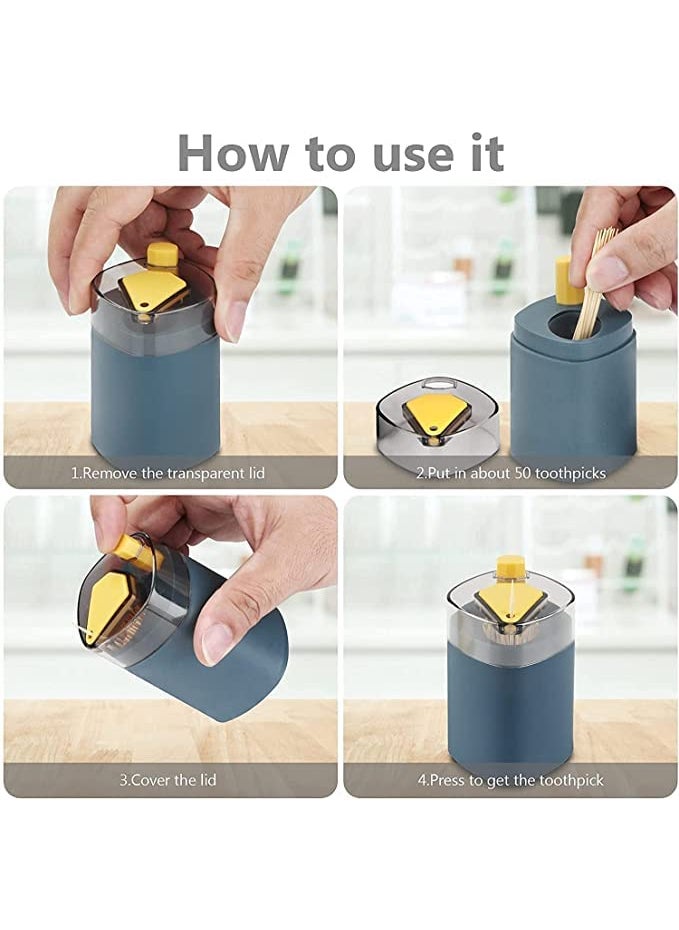 Automatic Toothpick Dispenser Smart Press Get Toothpick Multi Color Pack of 1 Piece