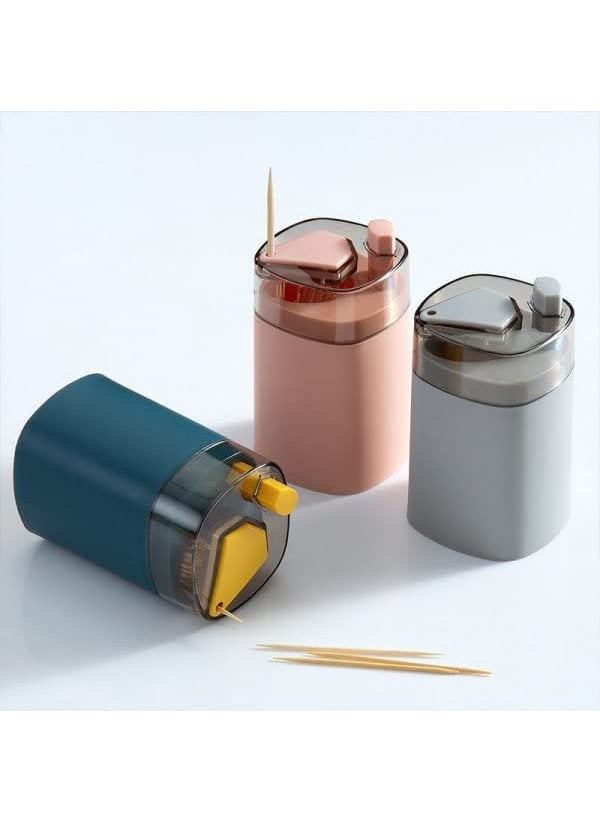 Automatic Toothpick Dispenser Smart Press Get Toothpick Multi Color Pack of 1 Piece