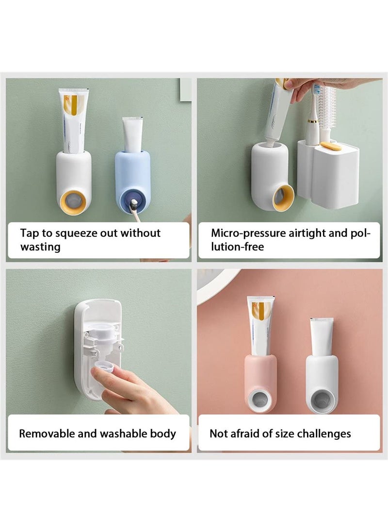 FS COOL 1Piece Automatic Toothpaste Dispenser Squeezers Wall Mount Bathroom Accessories Toothpaste Holder Dust Proof Toothpaste Holder