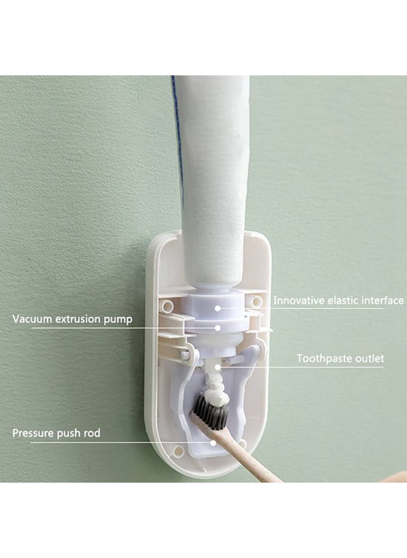 FS COOL 1Piece Automatic Toothpaste Dispenser Squeezers Wall Mount Bathroom Accessories Toothpaste Holder Dust Proof Toothpaste Holder