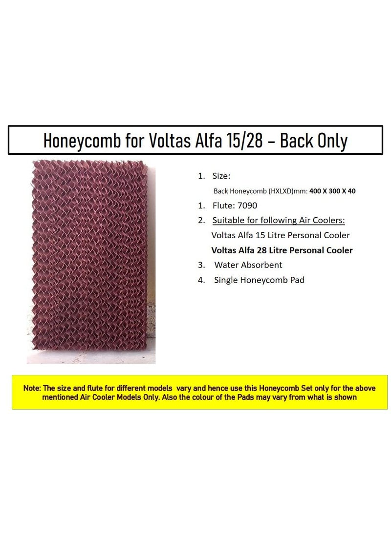 HAVAI Honeycomb Pad Back for Voltas Alfa 15 Litre Personal Cooler Only