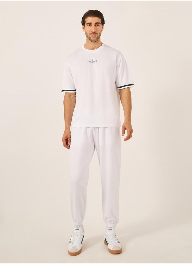 Retro Court Graphic Print Oversized T-Shirt