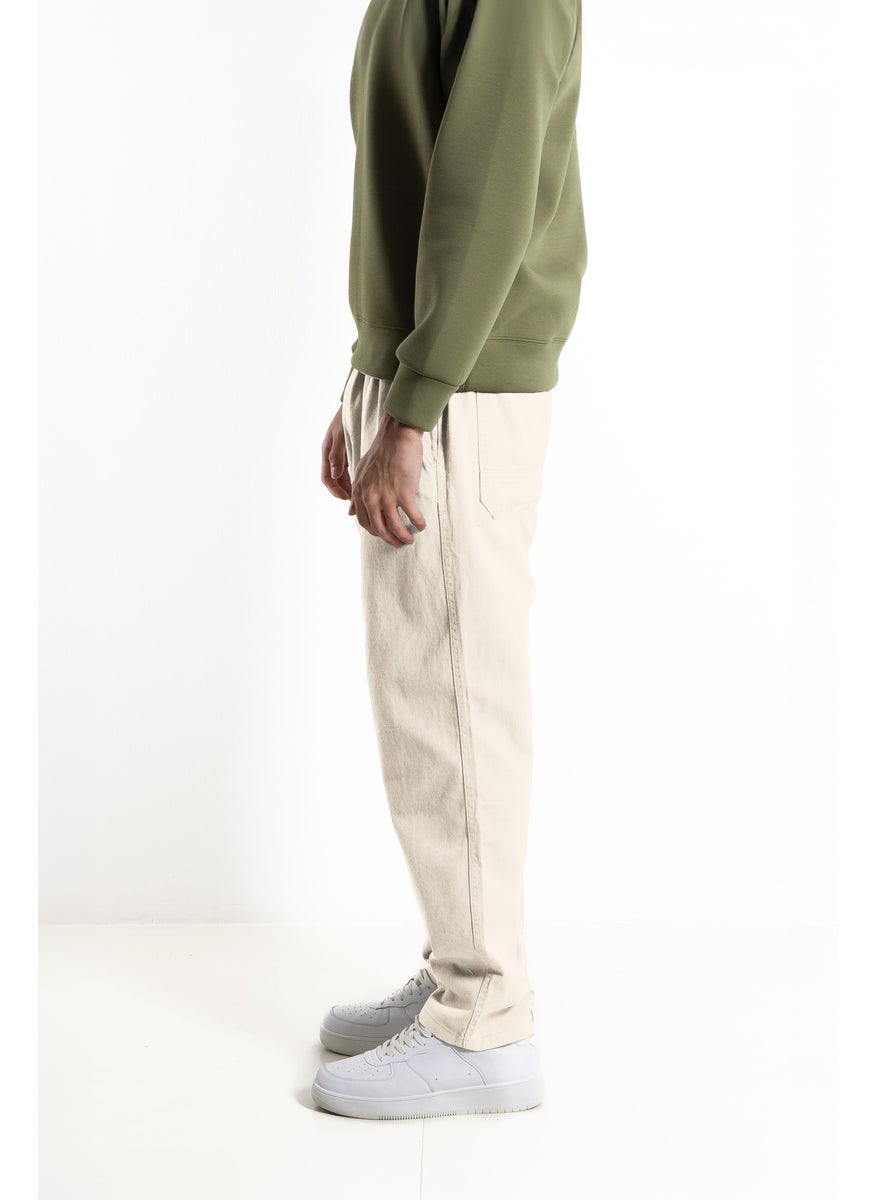 COMFORT FIT DENIM TROUSERS
