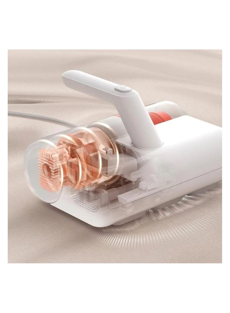 Dust Mite Vacuum Cleaner  | 12,000Pa Suction | 50°C hot-air drying | 99% sterilisation | 90% mite removal | UV light irradiation 350 W MJCMY02GB White