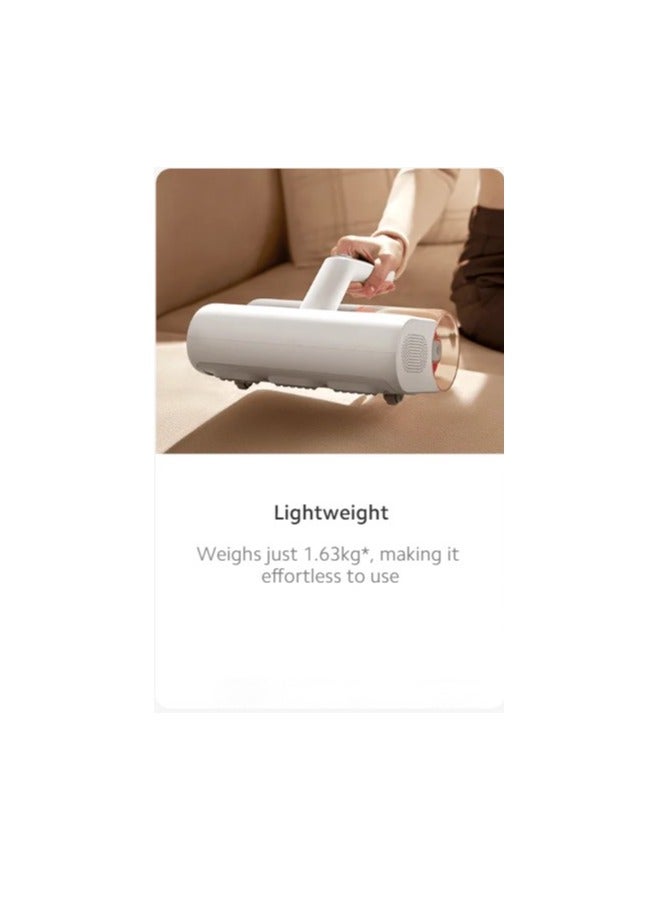 Dust Mite Vacuum Cleaner  | 12,000Pa Suction | 50°C hot-air drying | 99% sterilisation | 90% mite removal | UV light irradiation 350 W MJCMY02GB White