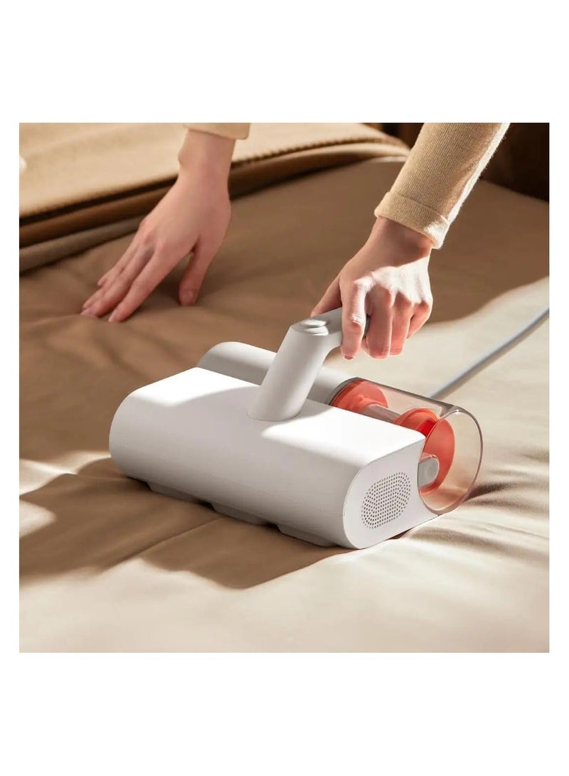 Dust Mite Vacuum Cleaner  | 12,000Pa Suction | 50°C hot-air drying | 99% sterilisation | 90% mite removal | UV light irradiation 350 W MJCMY02GB White