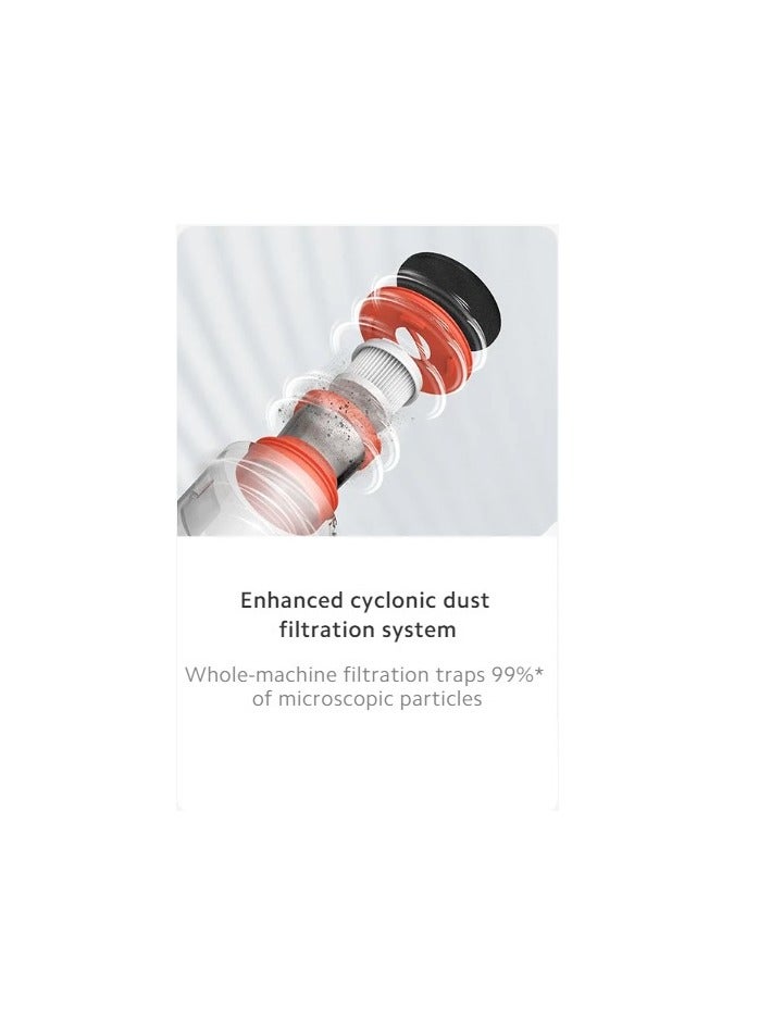 Dust Mite Vacuum Cleaner  | 12,000Pa Suction | 50°C hot-air drying | 99% sterilisation | 90% mite removal | UV light irradiation 350 W MJCMY02GB White