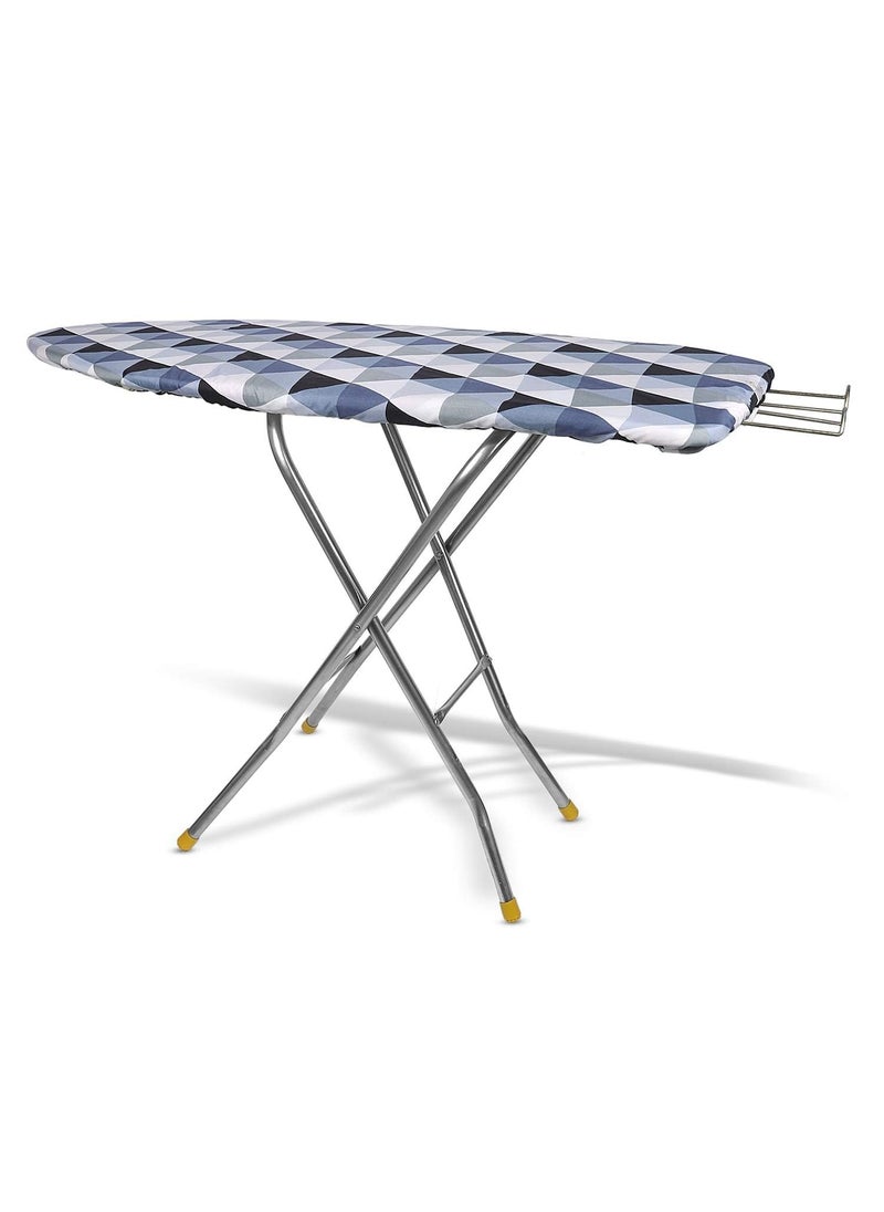 Moreyaji Wooden Self Standing Foldable Height Adjustable Premium Ironing BoardIron Table Stand with Press Holder Color May Vary MultiColor Make in India