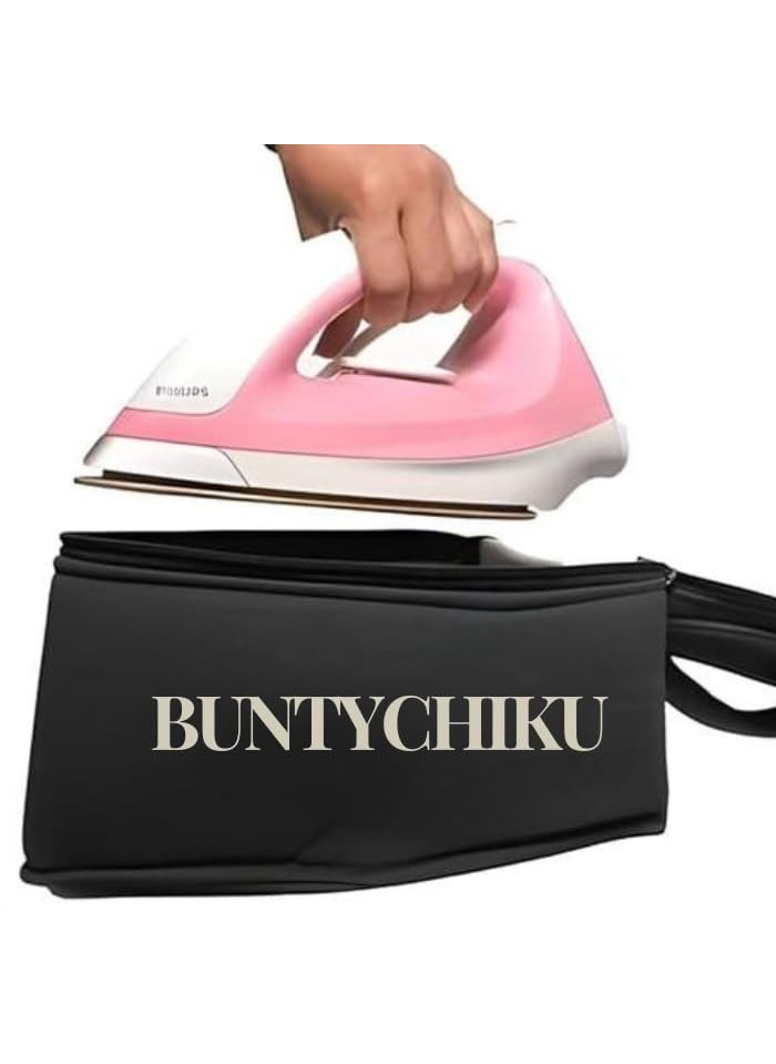 BuntyChiku Premium Iron Storage Bag Durable HeatResistant Cover for Safe Iron Storage Heatproof TravelFriendly Case with HandleLightweight with Secure Closure1 Pcs