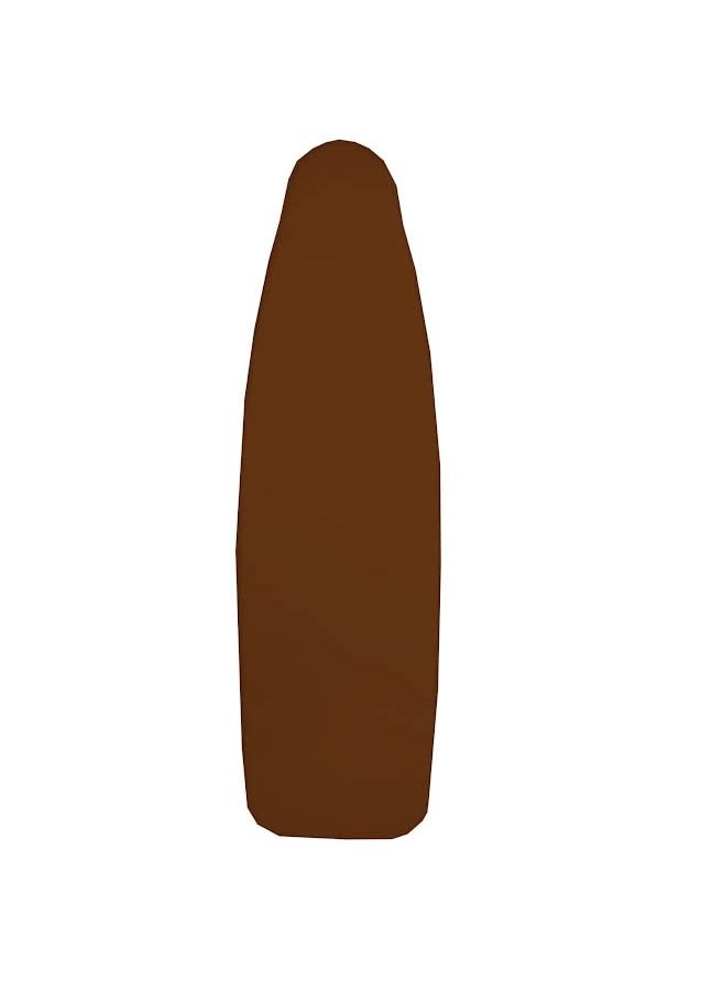 Mahaveer Cotton Ironing Board Cover with 3mm Thick Felt Pad for Steam Press Ironing Mat Heat Reflective Scorch Stain Resistant Fits Standard Large Boards of 125x39 cm Solid Chocolate