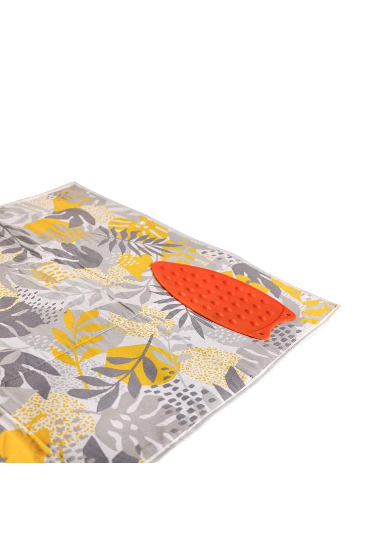 Peng Essentials Ironing Mat Large 120 x 70 cm with 3mm Felt PaddingSilicone Iron Rest Protector Steam Press on Table Portable Foldable Ironing Mat for use on Dining Table and BedFloral
