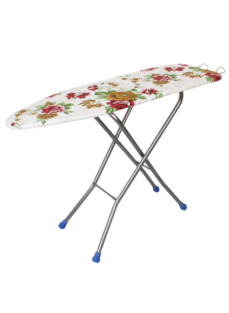 Maanit Ironing Board Iron Table Ironing Board Wooden Top Folding 122 X 40 cm Universal Size
