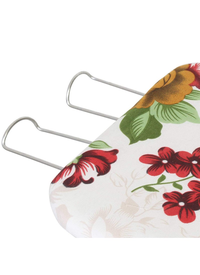 Maanit Ironing Board Iron Table Ironing Board Wooden Top Folding 122 X 40 cm Universal Size