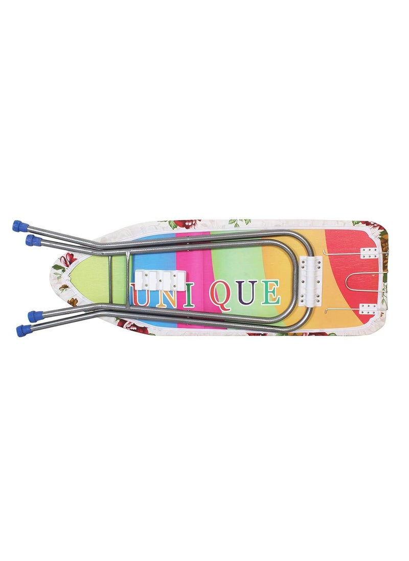 Maanit Ironing Board Iron Table Ironing Board Wooden Top Folding 122 X 40 cm Universal Size