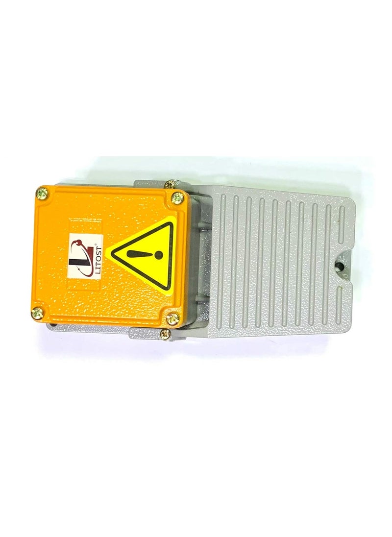 Litost Foot Switch 15A 220 Volt DC 380 Volt AC Sewing Machine Speed Controller Type FootA9 Heavy Duty OrangeGrey