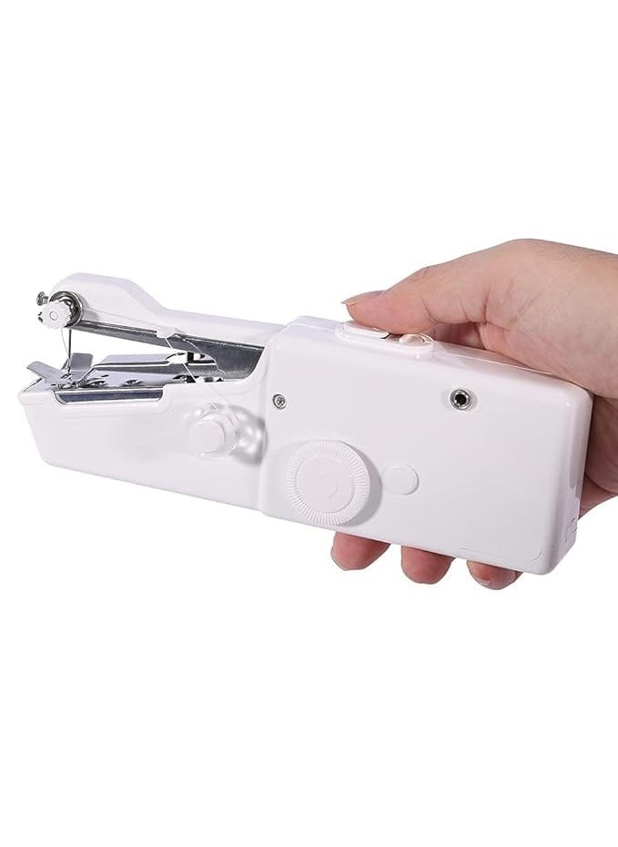 Sewing Machine Handy Mini Portable Cordless Stitching Handheld Manual White Sewing Machine for Home Tailoring Hand Machine Multicolor