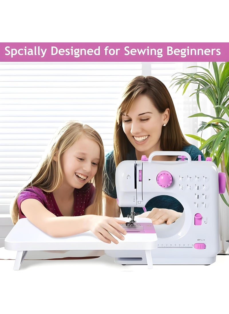 Betzila Calvex Multifunctional Portable 12 Builtin Stitch 2Speed With Extension Table Sewing Kit Electric Sewing Machine
