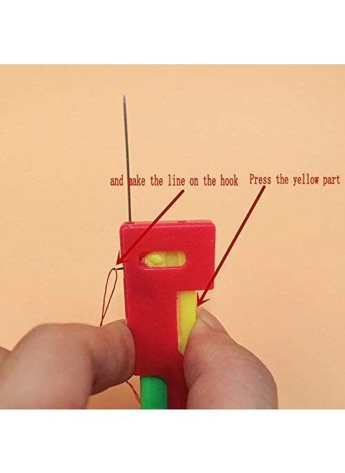 JENMA ENTERPRISE Automatic Plastic Needle Threader Thread Guide Needle Device 1 Multicolor