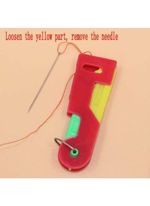JENMA ENTERPRISE Automatic Plastic Needle Threader Thread Guide Needle Device 1 Multicolor