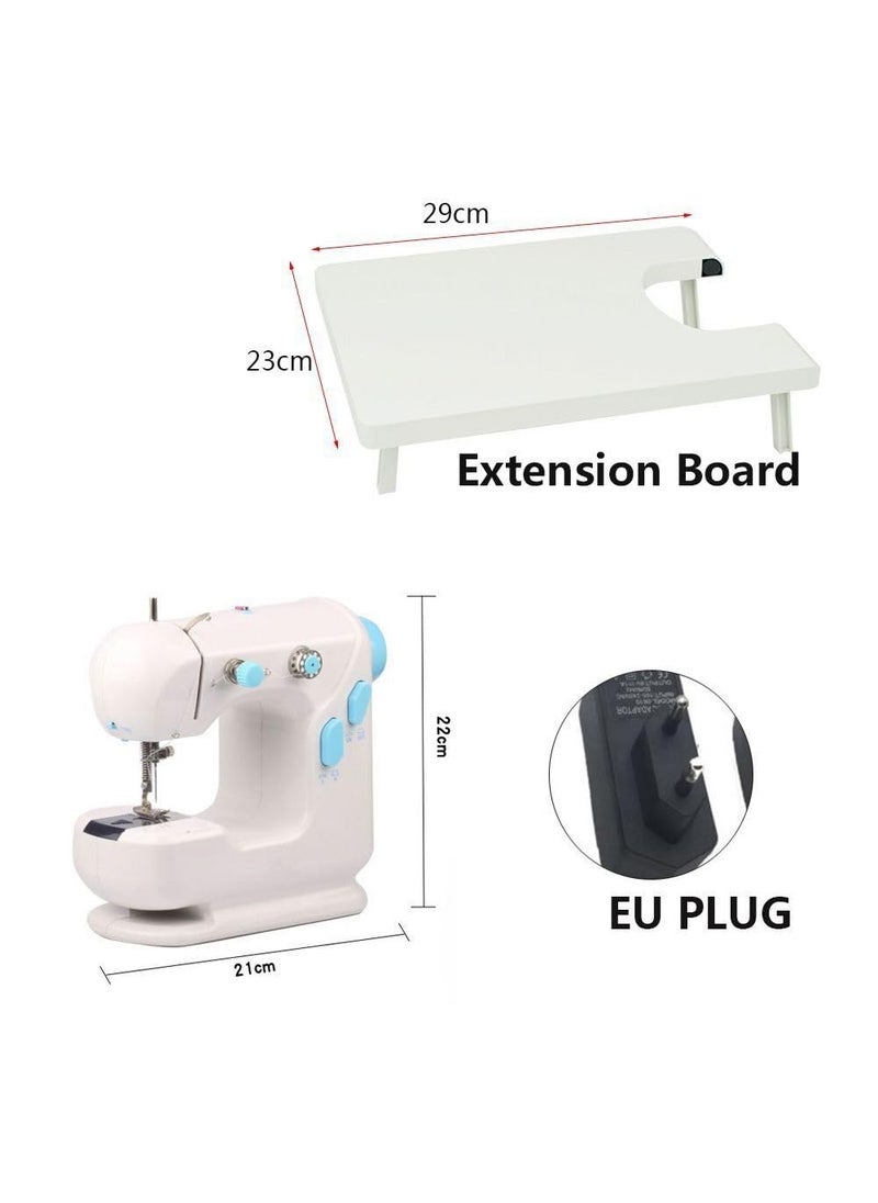 Betzila Jimizz Mini Two Stitch Portable Fully Automatic Double Speed Small Electric Sewing Machine with Extension Table Sewing Kit