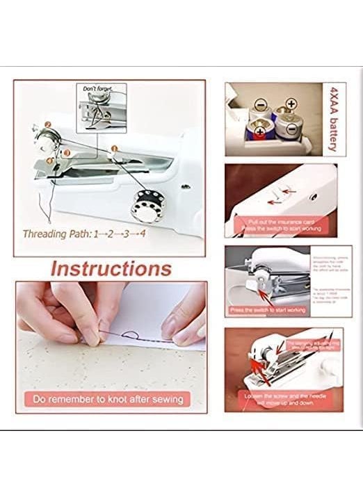 Electric Handy Stitch Sewing Machine Stapler Style Silai Machine for Garment Cloths Home Household HandOperated Home Tailoring Sewing Tool Repairing Accessories