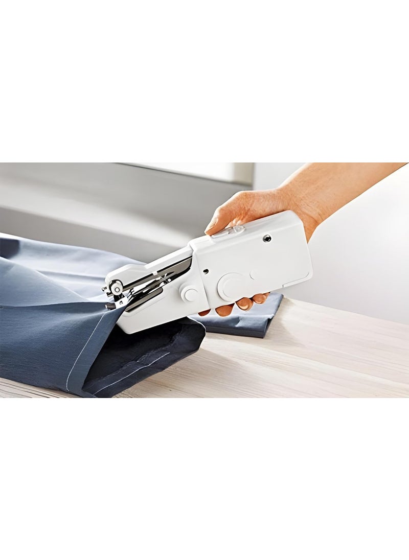 LEKORED Electric Handy Sewing Stitch Handheld Cordless Portable White Sewing Machine for Home Tailoring Hand Mini Silai with Adapter Stitch Stapler Style Tailoring Stitching 1 pc