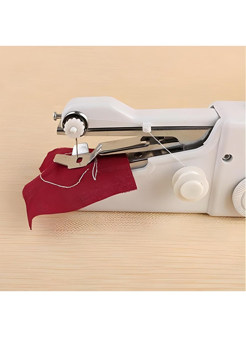 LEKORED Electric Handy Sewing Stitch Handheld Cordless Portable White Sewing Machine for Home Tailoring Hand Mini Silai with Adapter Stitch Stapler Style Tailoring Stitching 1 pc