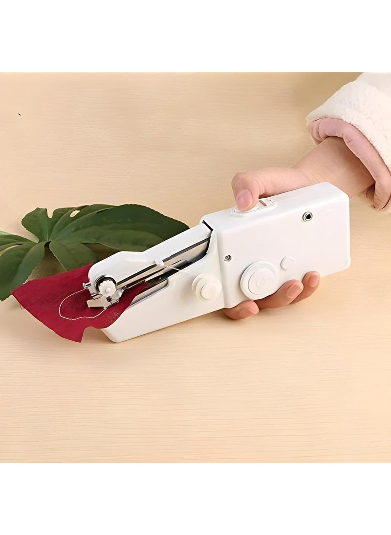 LEKORED Electric Handy Sewing Stitch Handheld Cordless Portable White Sewing Machine for Home Tailoring Hand Mini Silai with Adapter Stitch Stapler Style Tailoring Stitching 1 pc