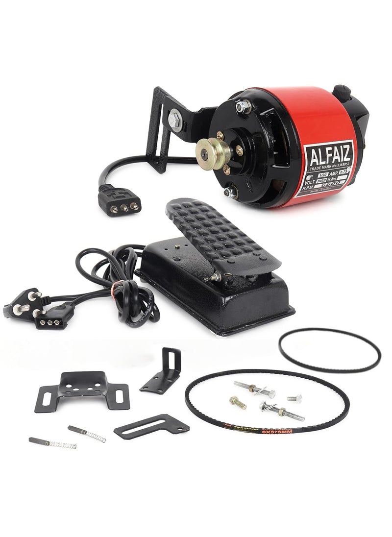 ALFAIZ Cast Iron Al Faiz High Speed Industrial Sewing Machine Motor For Heavy Use