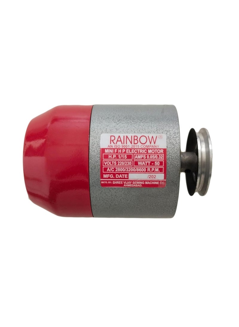 Plan4Buy Rainbow Sewing Machine Moter with Copper Roter and Winding Alluminium AC Silver