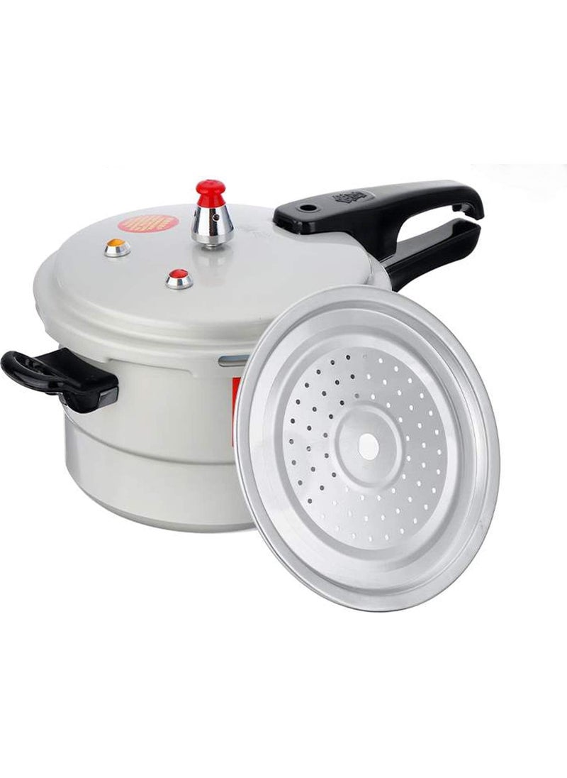 HIKI ZIKI 5 Litre Aluminum Pressure Cooker Cooking Pot Antiscald Multipurpose Handle for Electric Pottery for Meat StewSuitable to All Kinds of Gas Stove Electric Ceramic Stove