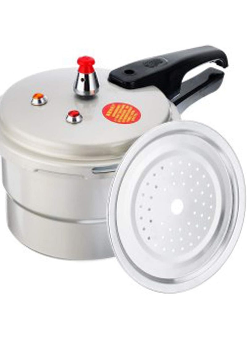 DOYKLI 5 Litre Aluminum Pressure Cooker Cooking Pot Antiscald Multipurpose Handle for Electric Pottery for Meat StewSuitable to All Kinds of Gas Stove Electric Ceramic Stove