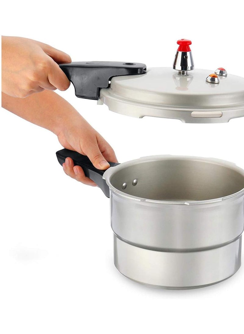 DOYKLI 5 Litre Aluminum Pressure Cooker Cooking Pot Antiscald Multipurpose Handle for Electric Pottery for Meat StewSuitable to All Kinds of Gas Stove Electric Ceramic Stove