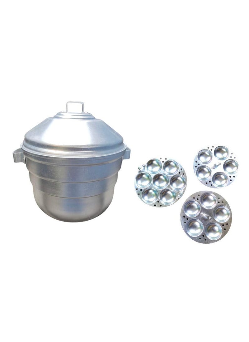 CooPany Aluminium Idly CookerIdly MakerIdly Pot 17 Idlys