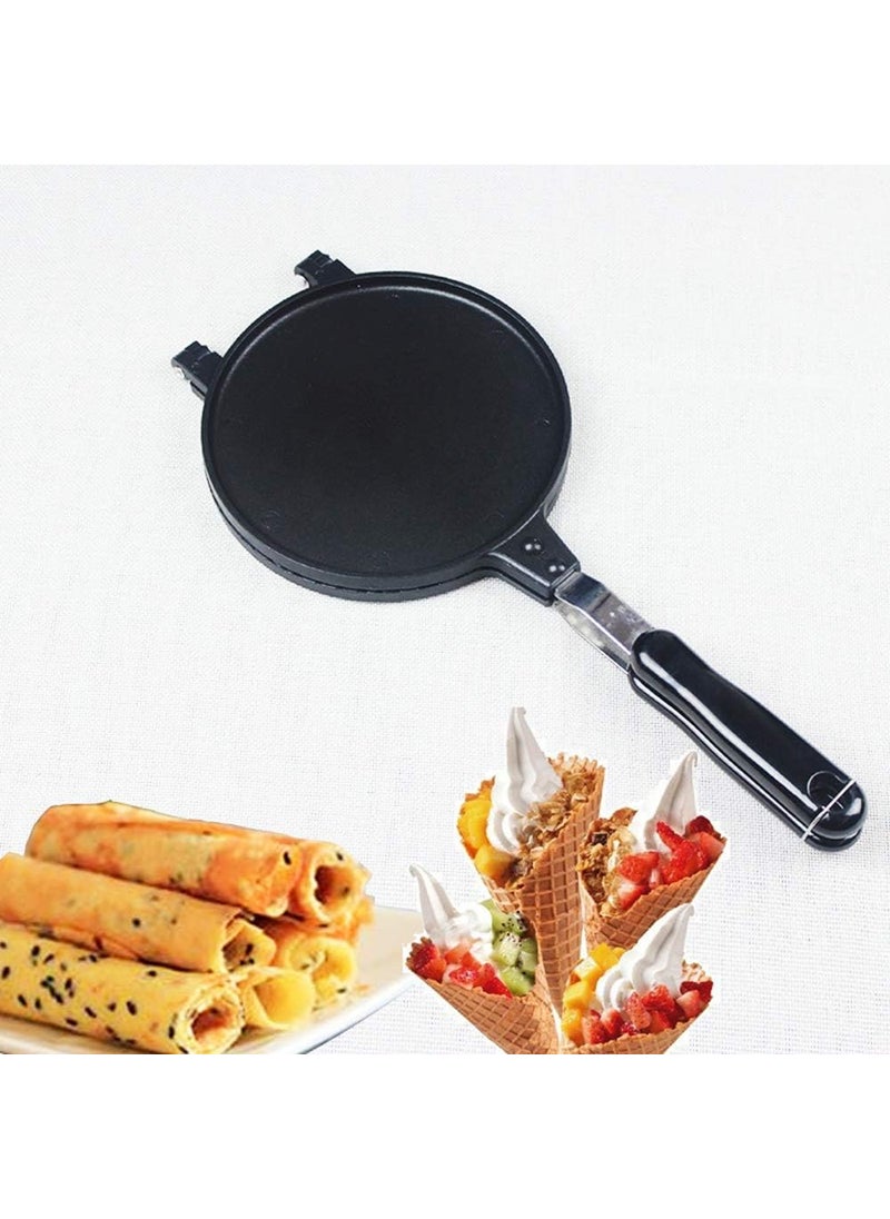 bosig Double Side Waffle Maker Pancake Crispy Cone Omelet Plates Mold for Waffle Cups Ice Cream Cone Maker for Home Kitchen Restaurant Snack Stand Cake Shop