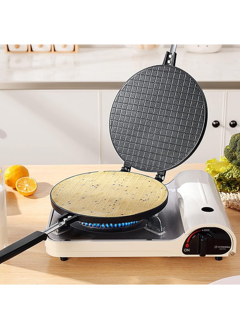 bosig Double Side Waffle Maker Pancake Crispy Cone Omelet Plates Mold for Waffle Cups Ice Cream Cone Maker for Home Kitchen Restaurant Snack Stand Cake Shop