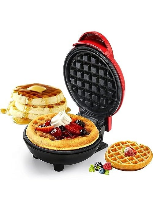 MIGORA Waffle Maker Electric Waffle Iron Mini Waffles Maker Machine For Home 350 WattsWaffle Baker Cone Maker Pan Cakes Paninis or Other Snacks1PCS