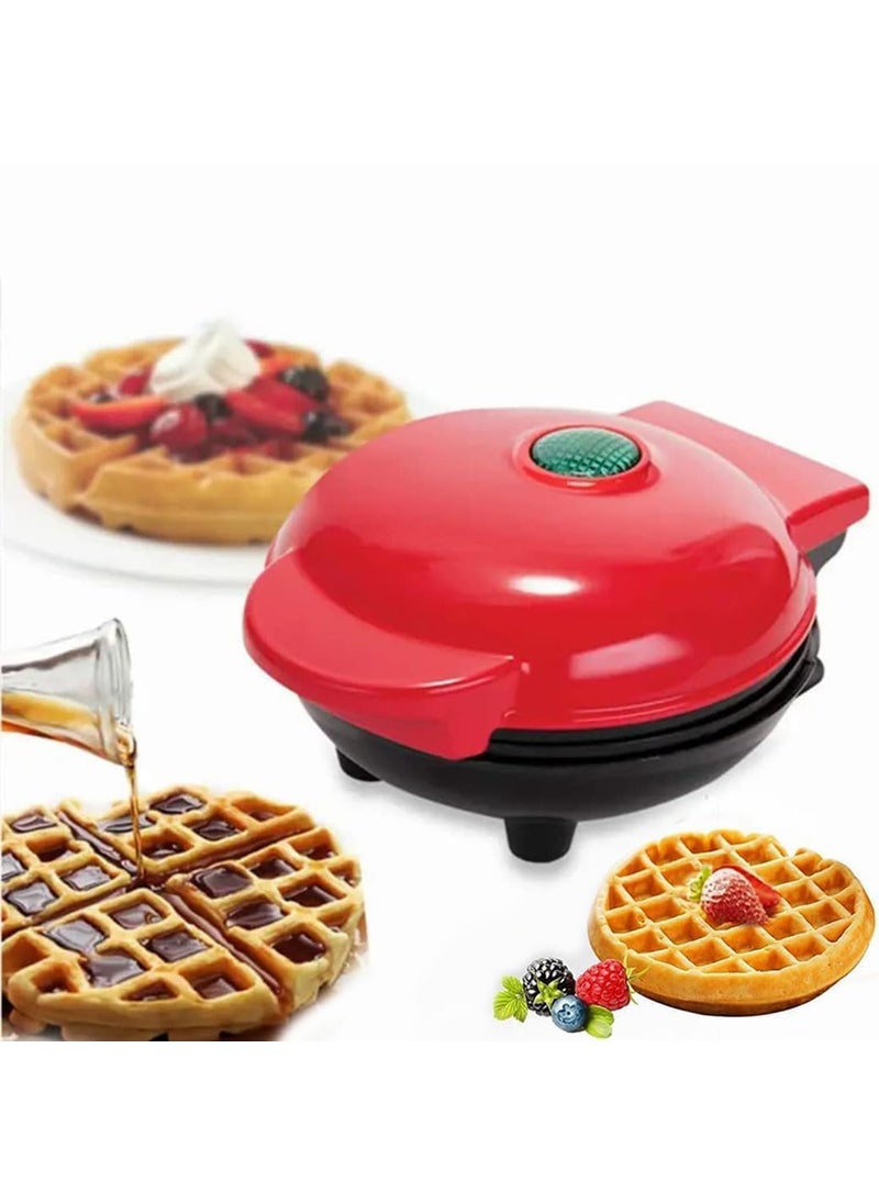 Mini Waffle Maker BY TRUVISHA Portable Electric Non Stick Waffle Iron Round Waffle Maker Grill Machine for Individual Pancakes Cookies Eggs Waffles Paninis Breakfast Lunch Snack