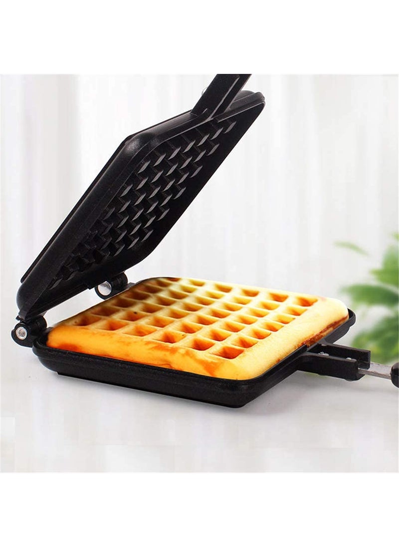 RBGIIT Waffle Maker Machine With Comfortable Handle For Kitchen Gas Stove Non Stick Waffle Maker Pan Press Plate Cooking Baking Tool with Long Handle_7