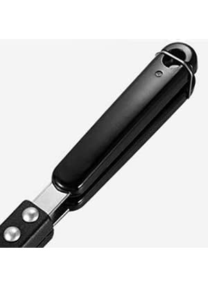 RBGIIT Kitchen Gas Stove Non Stick Waffle Maker Pan Press Plate Cooking Baking Tool with Long Handle Low Power Consumption Black_8
