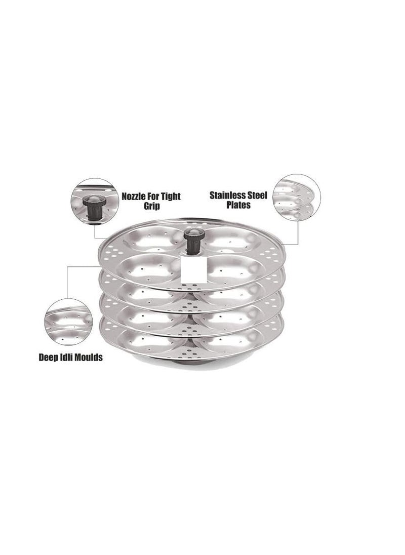 ERSHEEN Induction Standard Idli Maker 4 Plates 16 Idlis