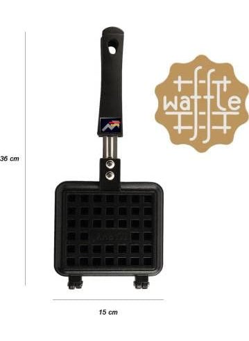 Aashita Shoppe Non Stick Heavy Quality Waffle Maker Machine with Comfortable Handle for Kitchen Gas Stove Modern Kitchen Tool Waffle Maker