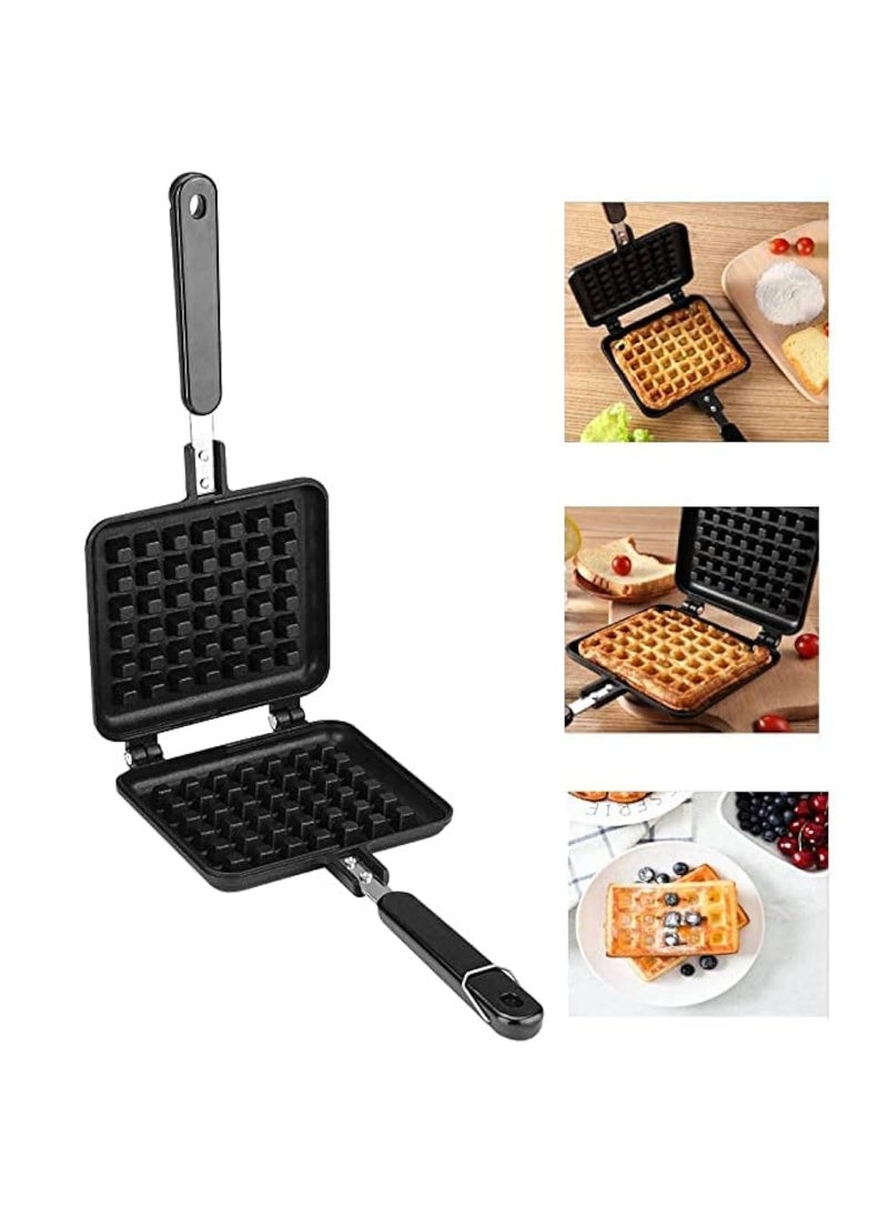 Aashita Shoppe Non Stick Heavy Quality Waffle Maker Machine with Comfortable Handle for Kitchen Gas Stove Modern Kitchen Tool Waffle Maker