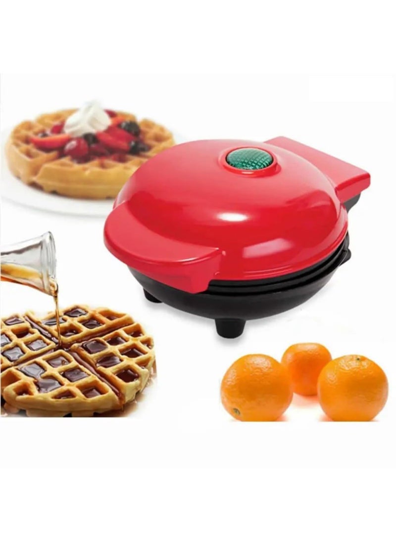 Mini Waffles Maker Machine For Home 3 in 1 Electric Waffle Iron with NonStick Dual Side Plate Pancake Maker For Individual Belgian Waffles 4 Inch 350 Watts Multi