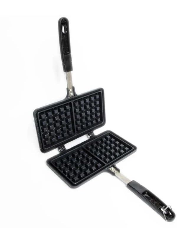 COOKS MAID Non Stick Waffle Pancake Maker Gas Compatible Super Heavy Thickness
