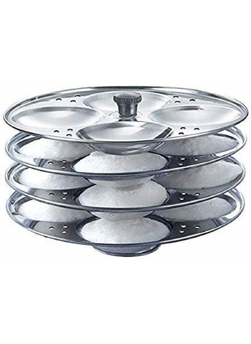 DIGIDEAL Stainless Steel idli Maker Idly Stand with 4 Plates and 16 Cavities4 idly Cavities in 1 Plate