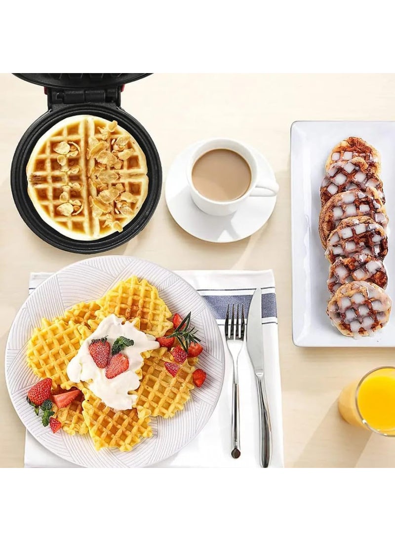 ORIGINAL MART Stainless Steel NonStick Electric Iron Machine for Individual Belgian Waffles Pan Cakes Paninis or Other Snacks Mini Waffle Maker