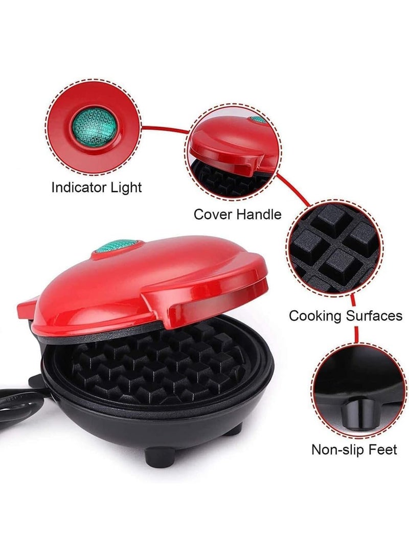 ORIGINAL MART Stainless Steel NonStick Electric Iron Machine for Individual Belgian Waffles Pan Cakes Paninis or Other Snacks Mini Waffle Maker